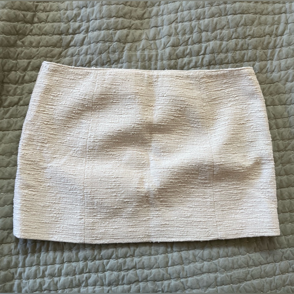 Rag & Bone Emerson Italian Tweed Skirt - Ivory Size 4
